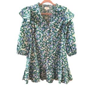 Sugarlips Vibrant Cotton Floral Ruffle Dress